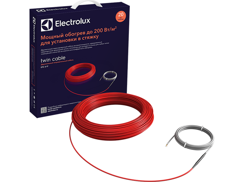 Комплект теплого пола (кабель) Electrolux ETC 2-17-200