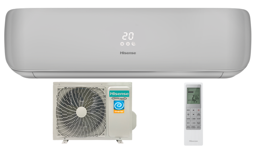 Сплит-система Hisense SILVER CRYSTAL SUPER DC Inverter AS-10UW4RVETG01(S) Wi-Fi